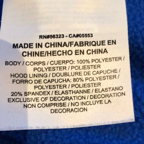 Nike hooded sweatshirt pullover long sleeve blue/orange NWOT Small - Picture 4 of 7